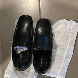Men's Black Leather Loafers